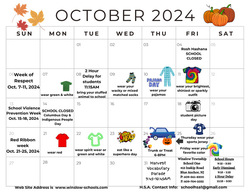 October Calendar